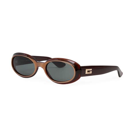 gucci slim brown sunglasses old|Gucci charm sunglasses.